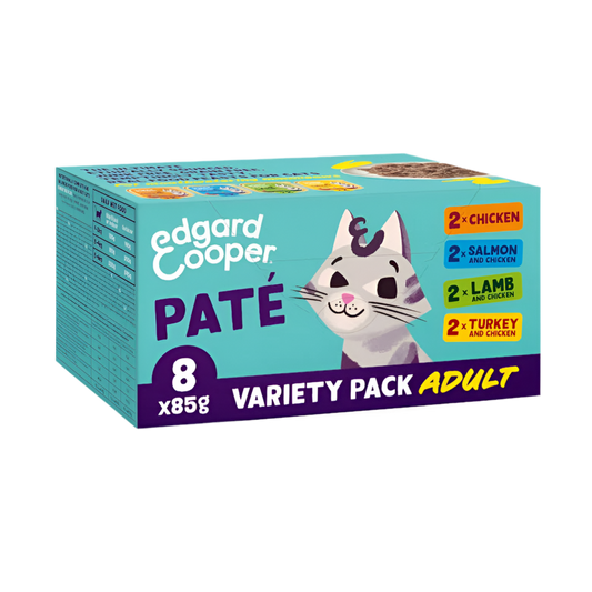 multipack pate gatos edgard cooper 8x85g variedades