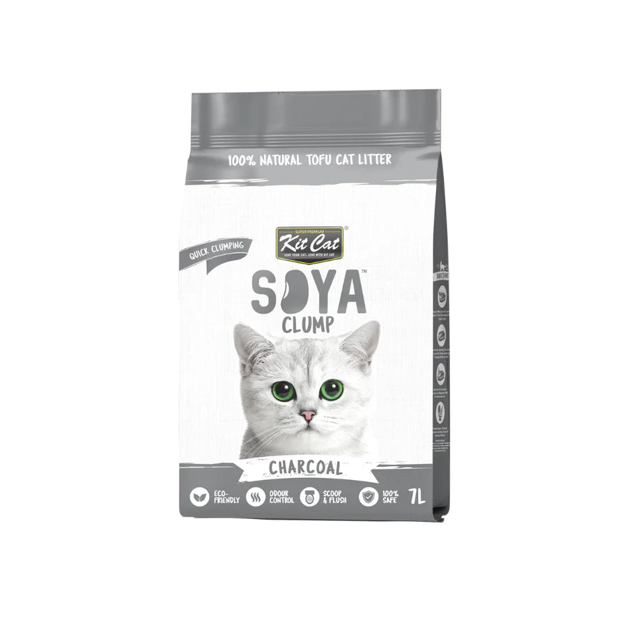 Kit Cat | SoyaClump Arena de Soja BIO - Charcoal 7L