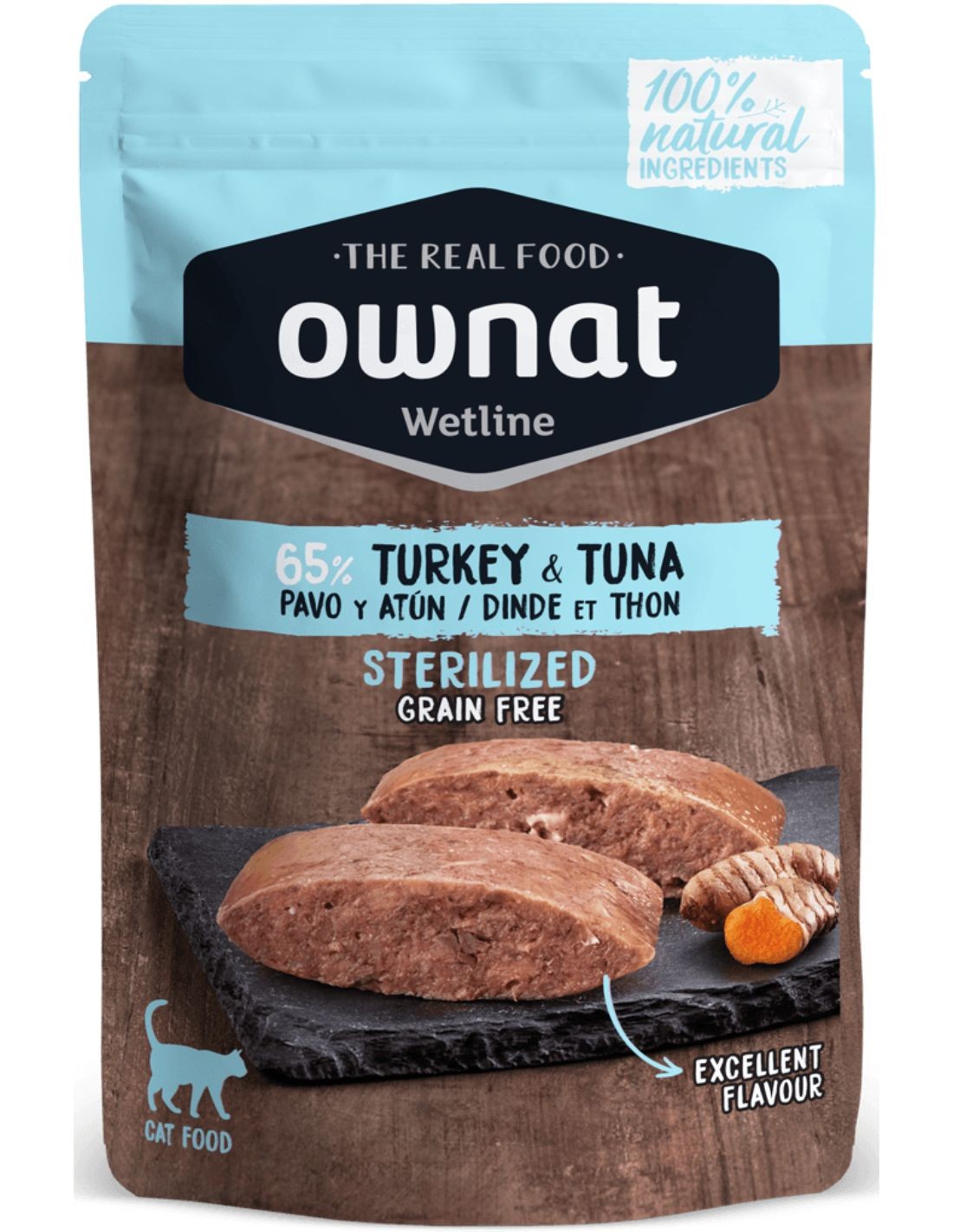 Ownat | Gatos Esterilizados Pavo y Atún (85g)