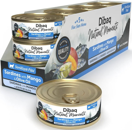 pack 12 comida humeda gatos esterilizados sardinas mango