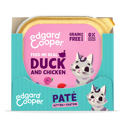pack 16 latas pate kitten pollo pato edgard cooper