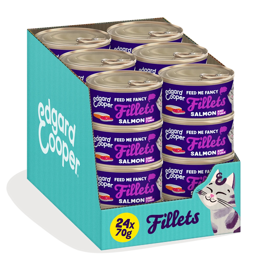 pack 24 latas comida humeda gatos salmon atun
