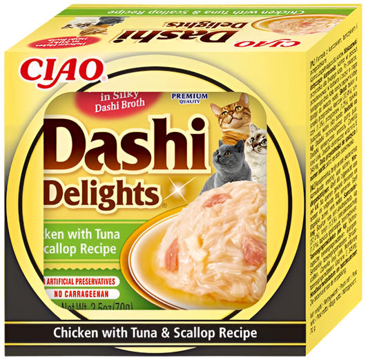 pack 6 tarrinas inaba pollo atun vieira caldo dashi gatos