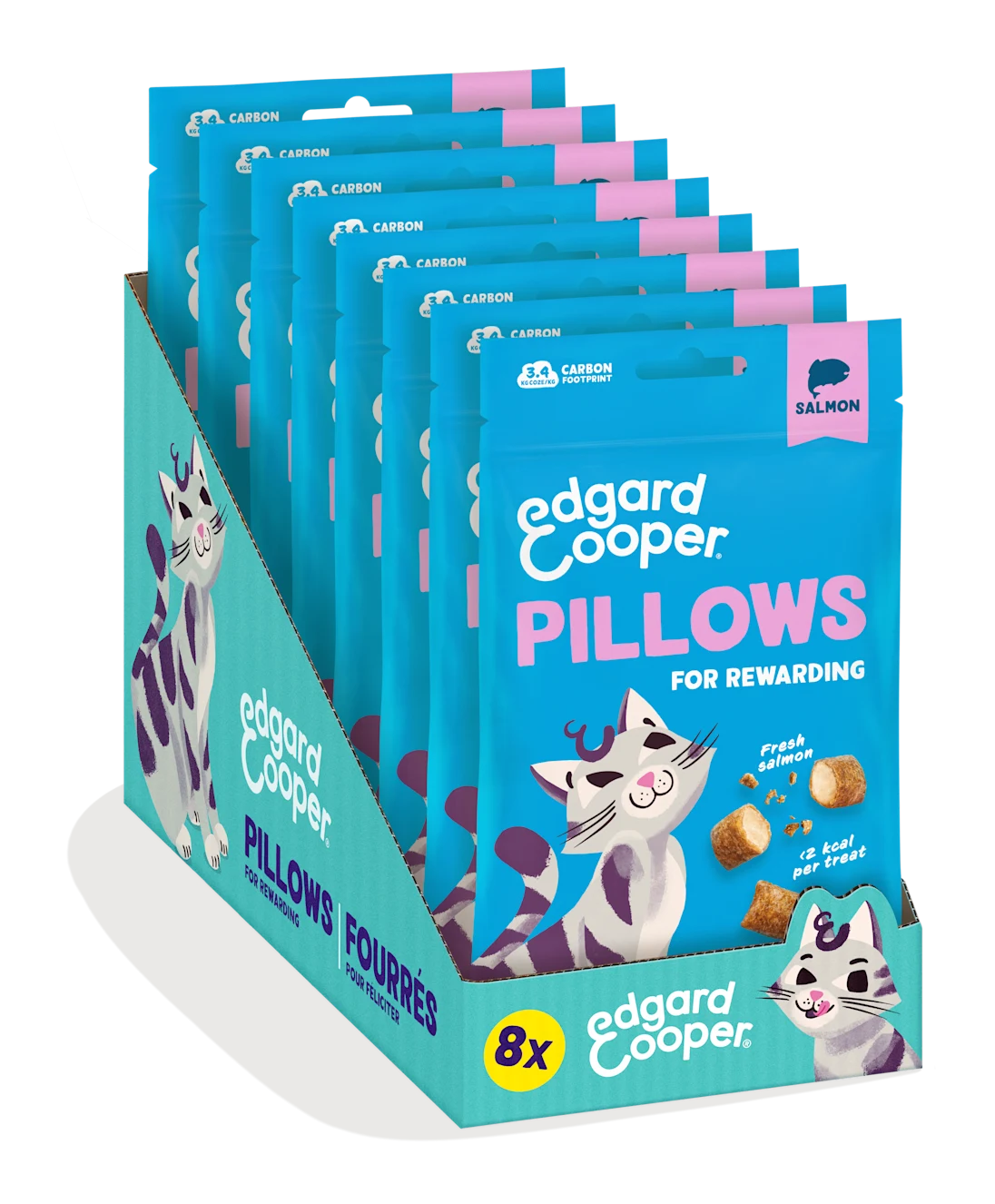 pack 8 snacks gatos salmon edgard cooper