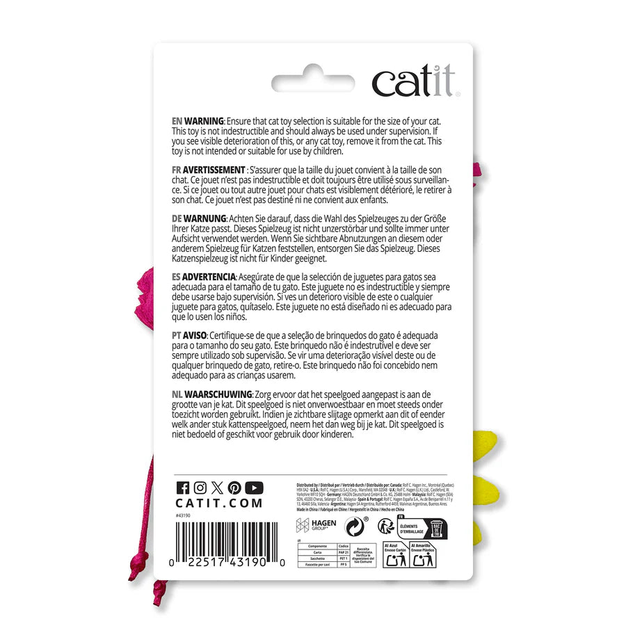 pack juguetes gatos con sonido crujiente