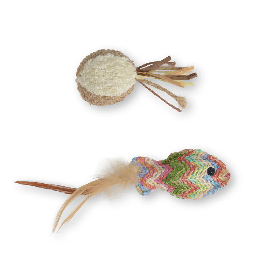 pelota felpa gato con catnip catit