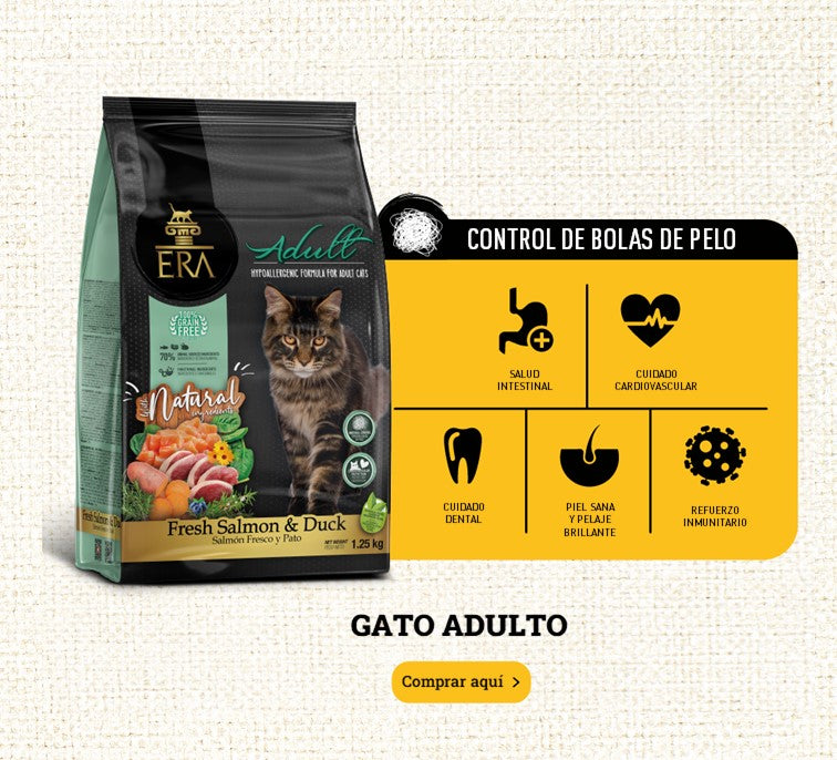 pienso sin cerealpienso gatos pato salmon era grain freees gato adulto ERA