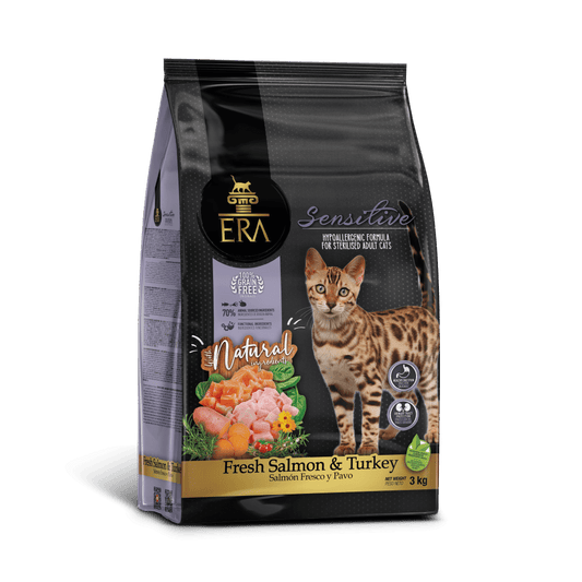 pienso gatos sensitive salmon pavo era