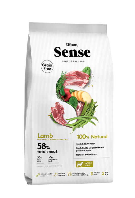 pienso perros mini cordero dibaq sense grain free