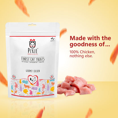 premios gato pollo seco natural sin aditivos