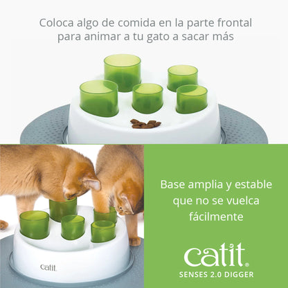 puzzle para gatos con pienso seco