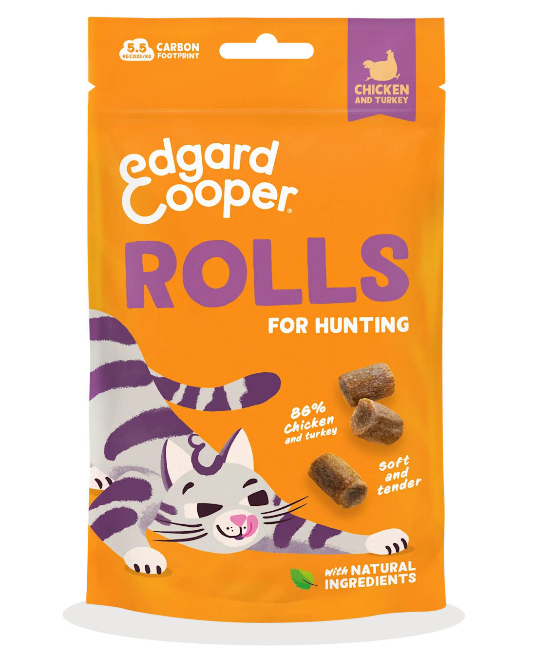 rolls de pollo para gatos Edgard Cooper 45g