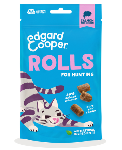 rolls de salmon para gatos edgard cooper 45g