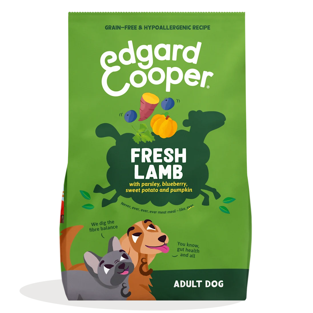 saco pienso perro cordero edgard cooper sin cereales