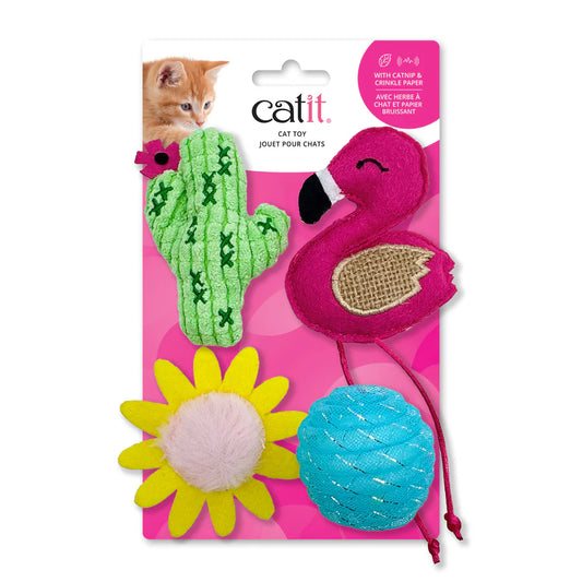set juguetes catit gatos con catnip