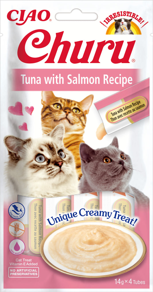 snack cremoso para gatos atun salmon stick