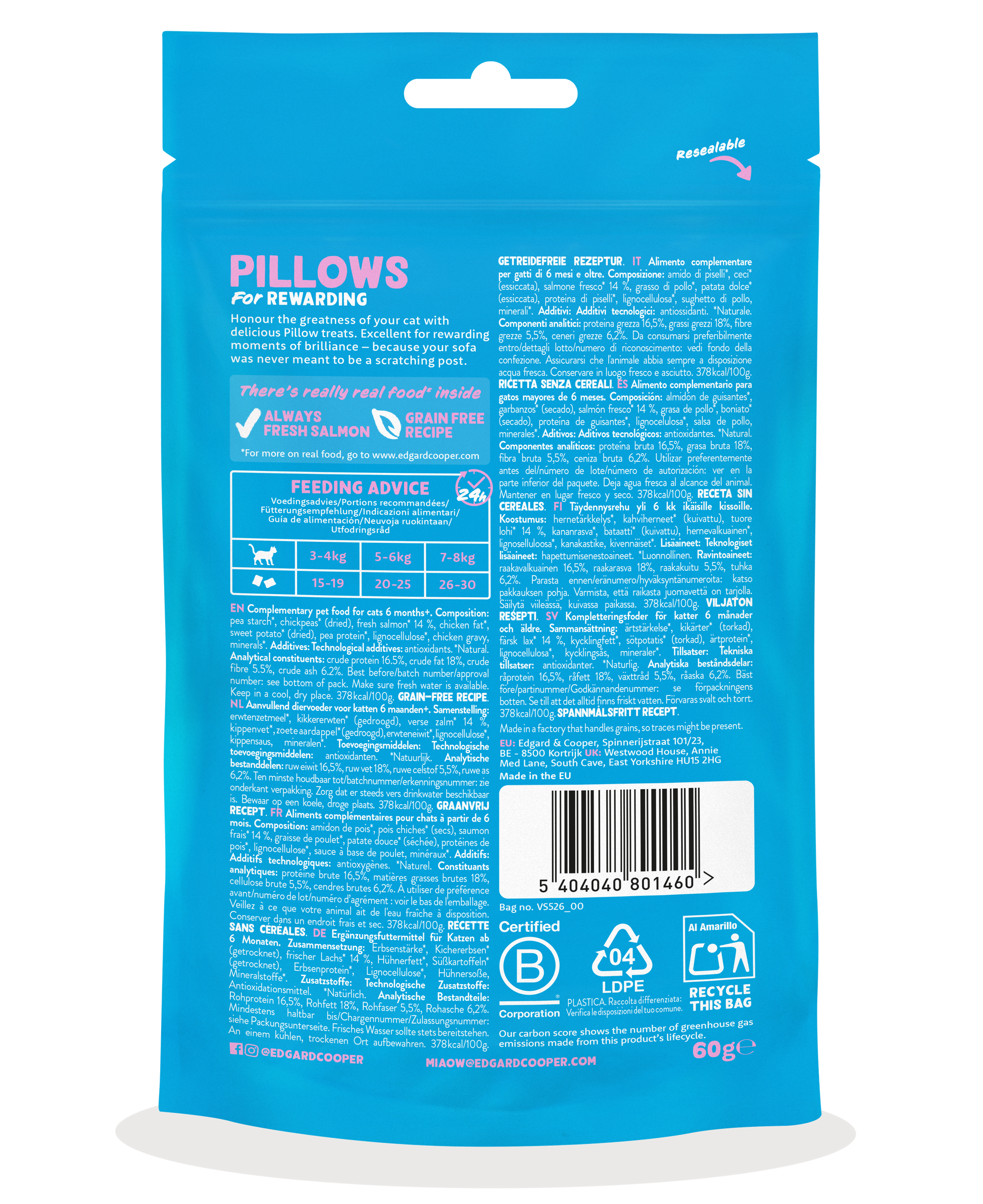 snack entrenamiento gatos salmon