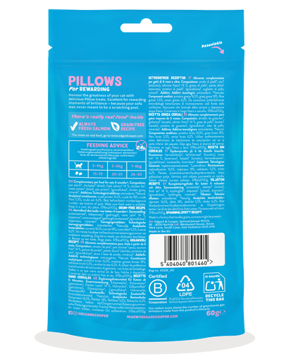 snack entrenamiento gatos salmon