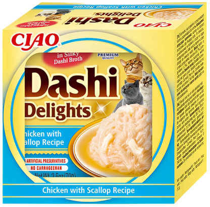 tarrina inaba pollo y vieira caldo dashi para gatos 70g