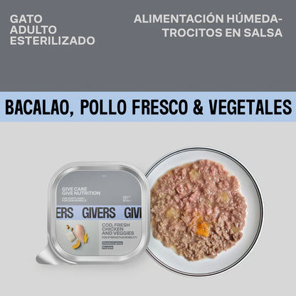 trocitos salsa gatos adultos