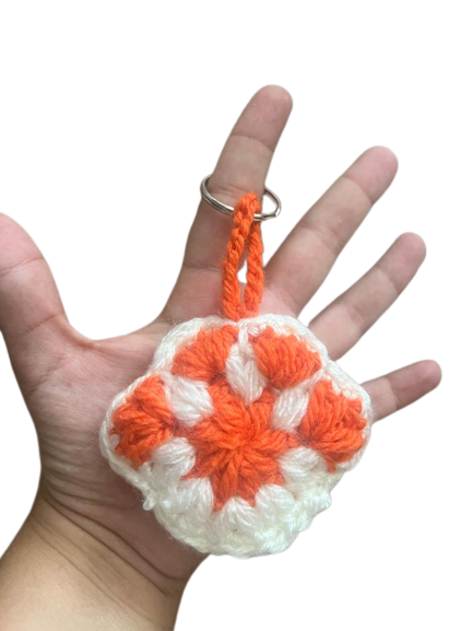 llaveros solidarios artesanales huella